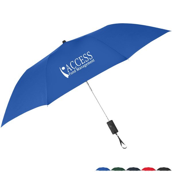 Folding Auto-Open Telescopic Umbrella, 44" Arc