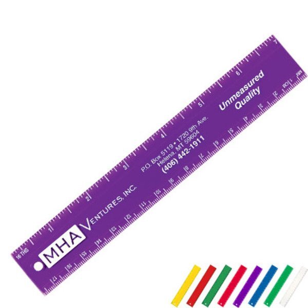 Plastic Ruler, 7"