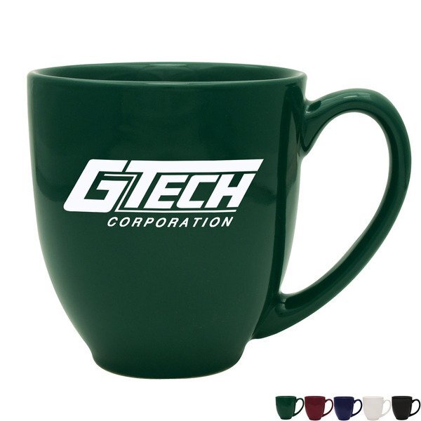 Bistro Jewel Tone Ceramic Mug, 14oz. - Colors