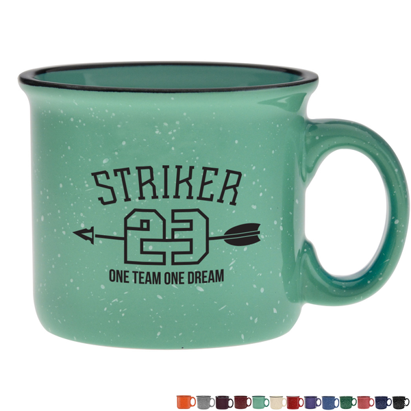 Speckled Ceramic Camper Mug, 14oz.