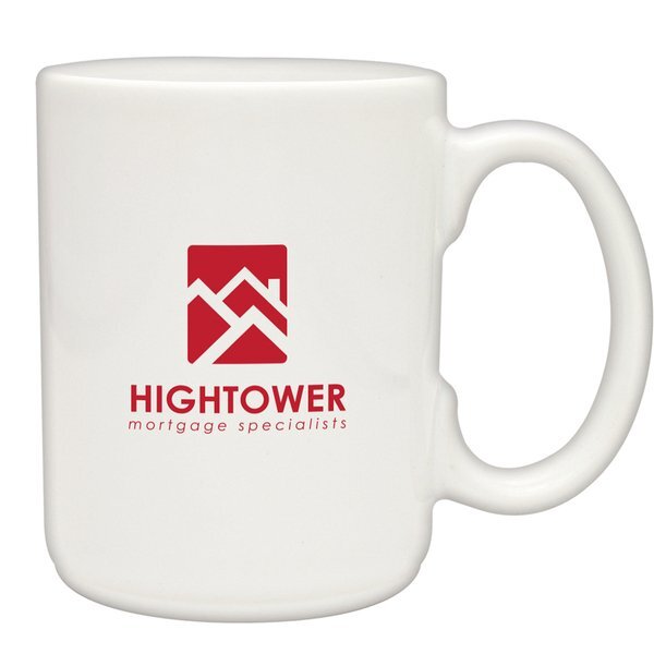 Atlas Ceramic Mug, 15oz. - White
