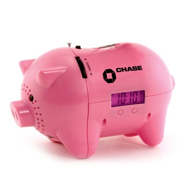 AM/FM Clock Radio Piggy Bank