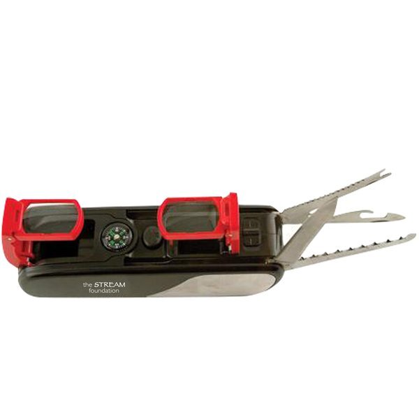 Camping 12-in-1 Multi-Tool w/ Self-Storing Binoculars