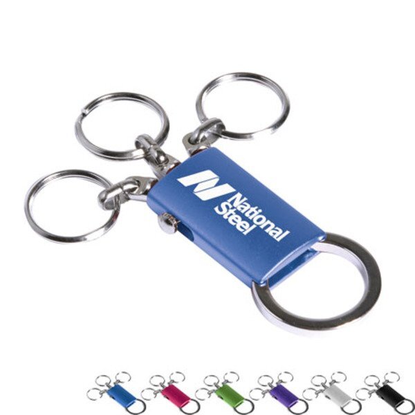 Aluminum 4-in-1 Detachable Key Ring