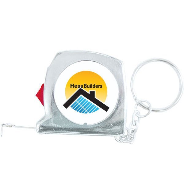 Locking Tape Measure Keychain, 3'
