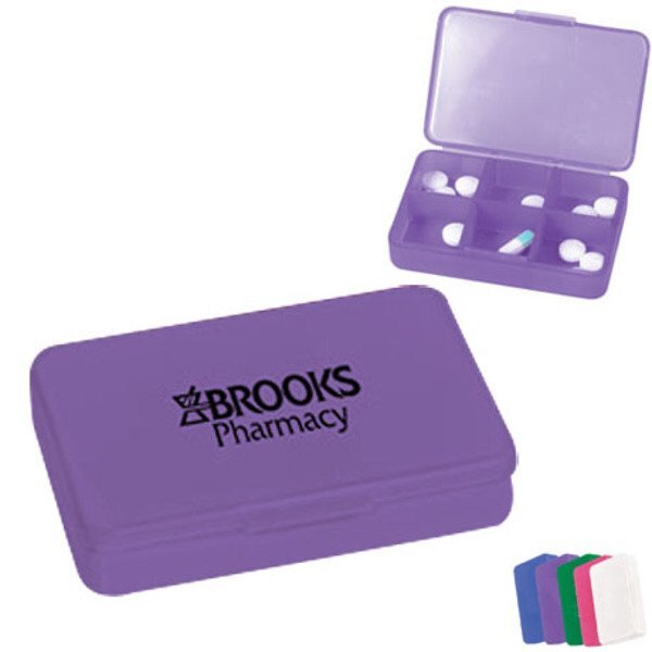 Modular Compartment Pill Case, Six Compartment