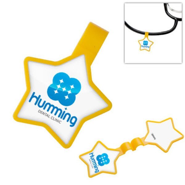 Anti-Microbial Star Stethoscope ID Tag