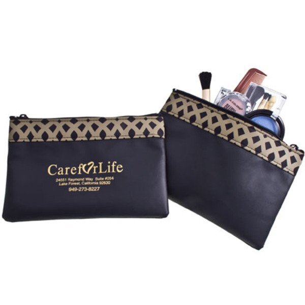 Bronze Weave Beauty Bag