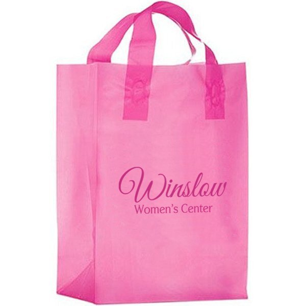 Pink Frosted Shopper, 8" x 11"