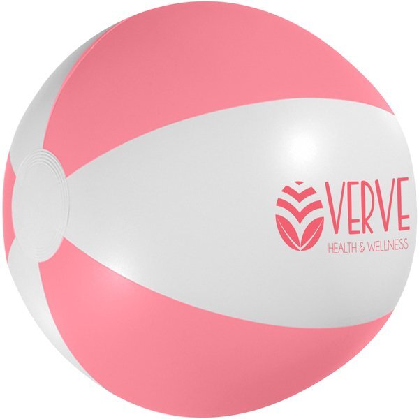 Pink & White Beach Ball, 16"