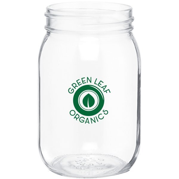 Glass Mason Jar, 16oz.