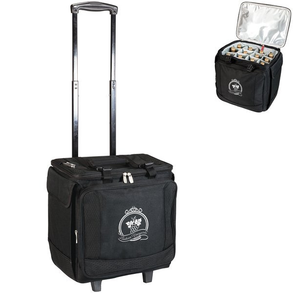 Bodega 12 Wine Bottle Tote & Rolling Cooler