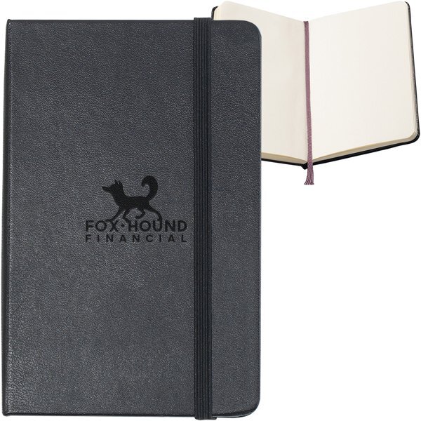 Moleskine® Hard Cover Unlined Pocket Notebook, 3-1/2" x 5-1/2"