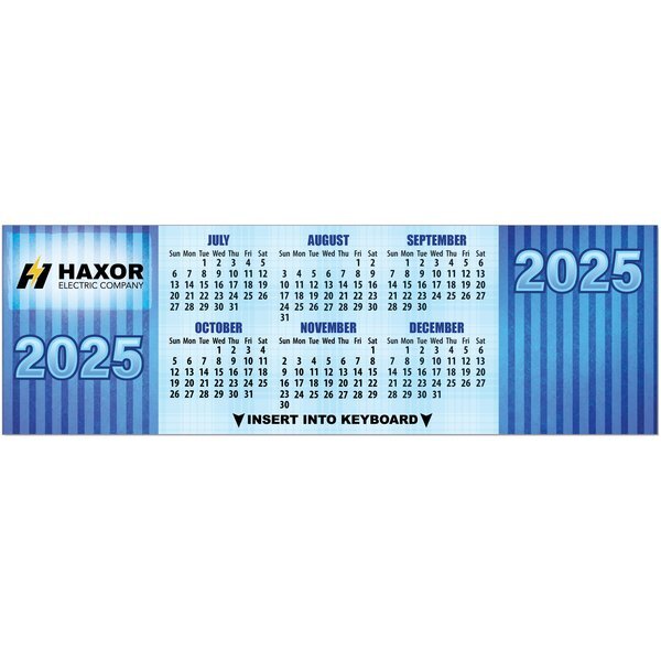 Cool Blue Keyboard Calendar