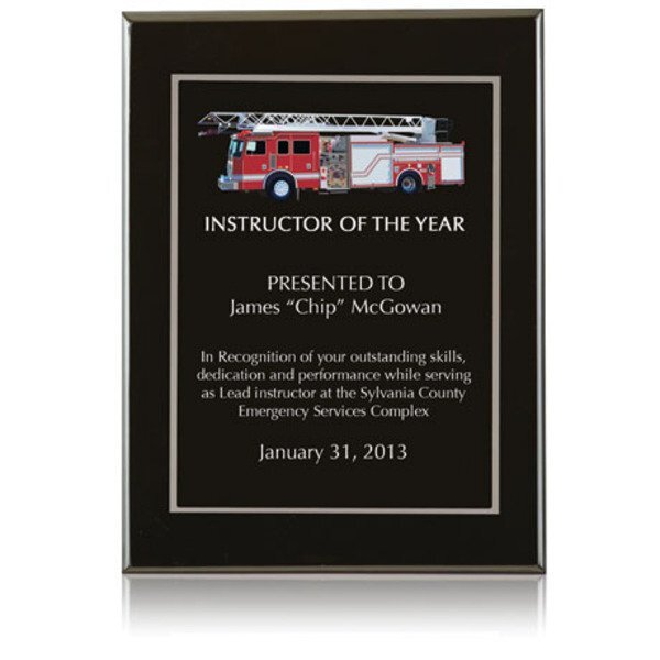 Onyx Award Plaque, 9" x 12"