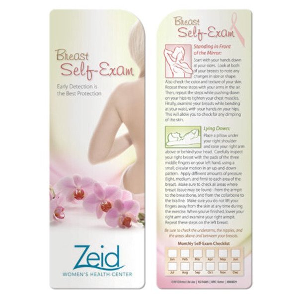 Breast Self-Exam Bookmark