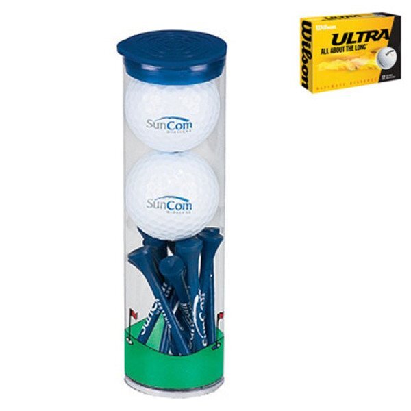 Wilson® Ultra 2 Ball Tube w/ Tall Tees