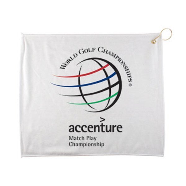 Polyester Blend White Towel, 15" x 18"