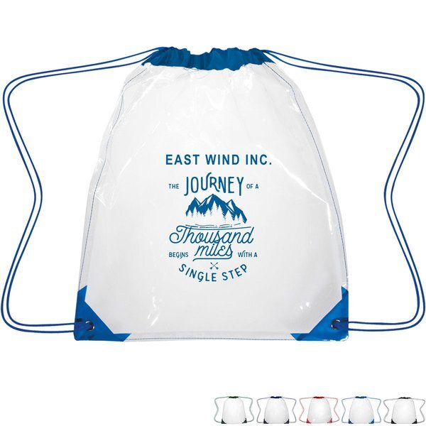 Clear PVC Drawstring Backpack