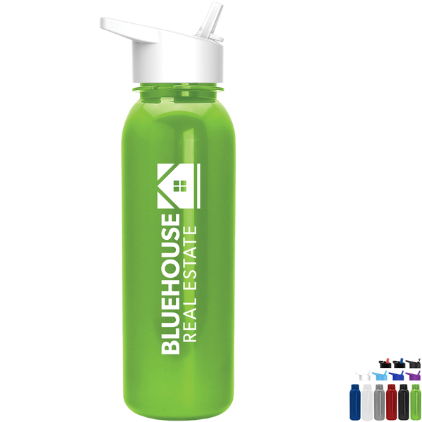 Aquarius Tritan™ Metallic Sport Bottle, 24oz. - Flip Straw Lid
