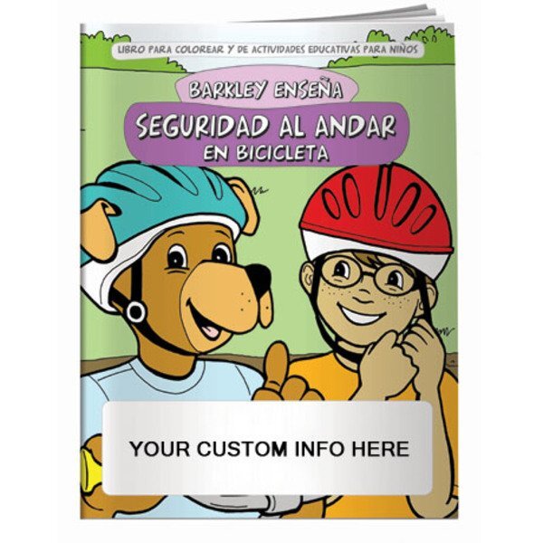 Barkley Teaches Bicycle Safety Coloring Book (Spanish Version)