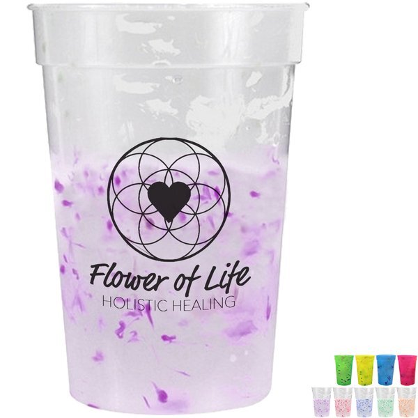 Confetti Mood Color Changing Stadium Cup,  17oz., BPA Free