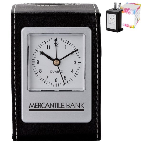 Desk Clock & Pen Cup