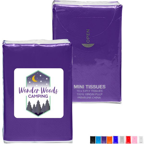 Mini Tissue Packet, 10 ct