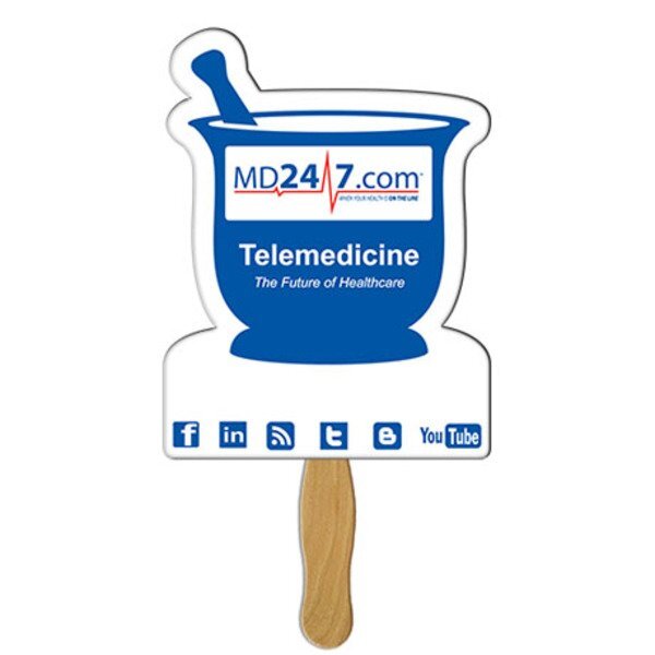 Mortar & Pestle Hand Fan