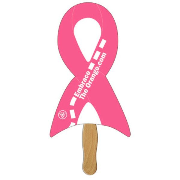 Awareness Ribbon Hand Fan