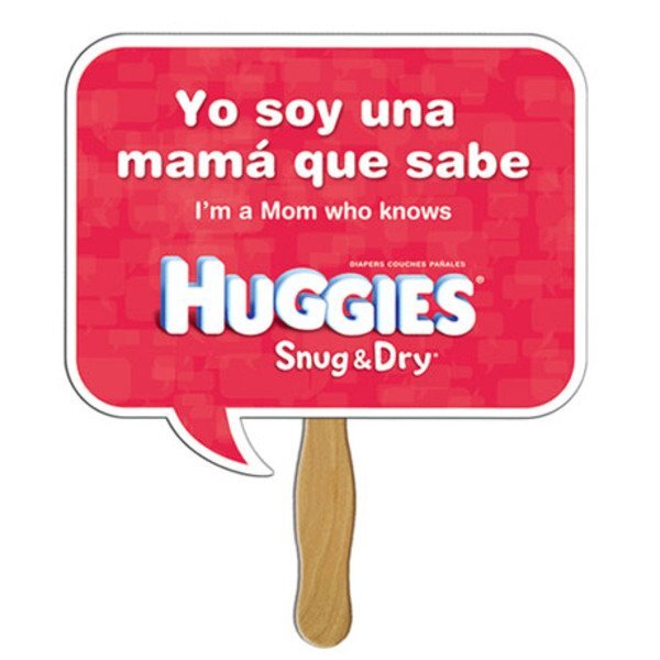 Square Speech Bubble Hand Fan