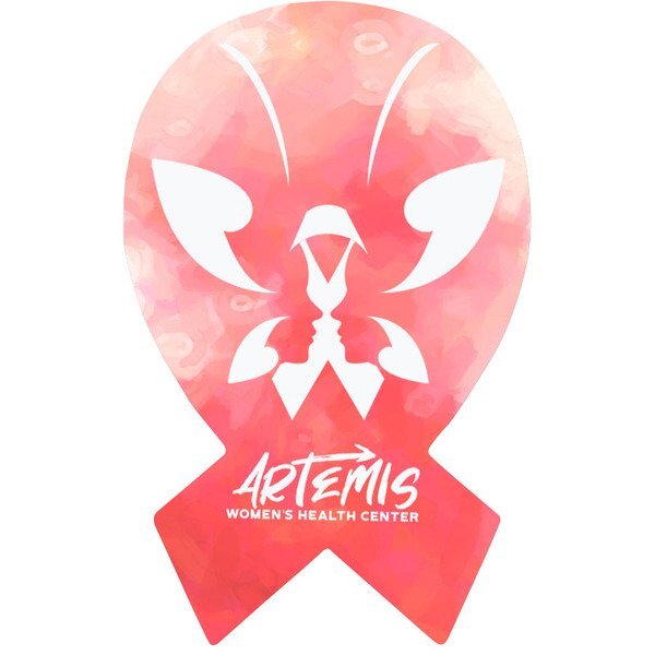Awareness Ribbon Shaped ColorBurst™ Microfiber Cloth