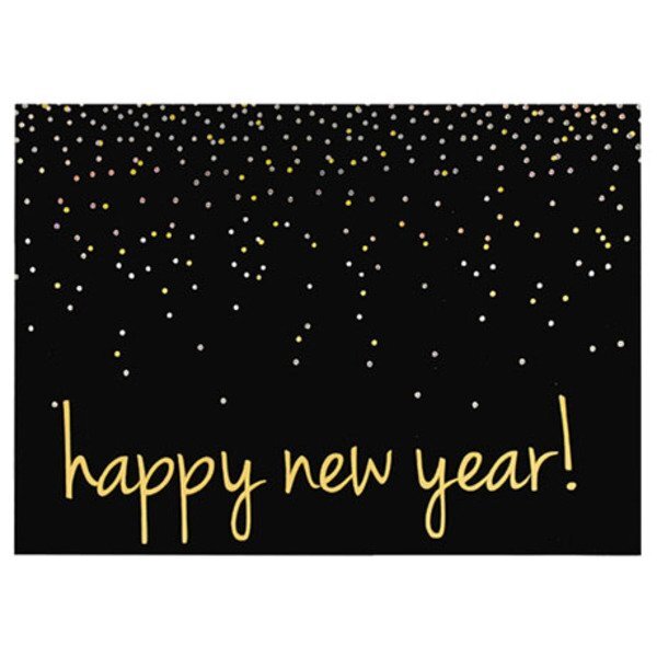 Happy New Year Holiday Greeting Card