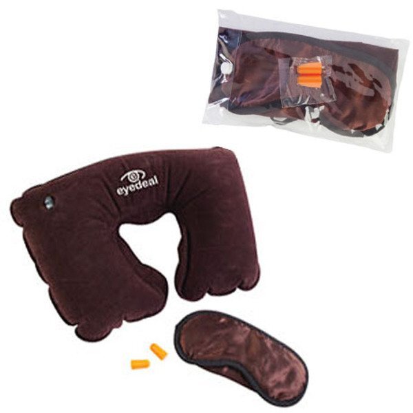Neck Pillow & Eye Mask Travel Set