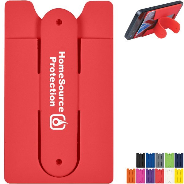 Silicone Phone Wallet with Stand