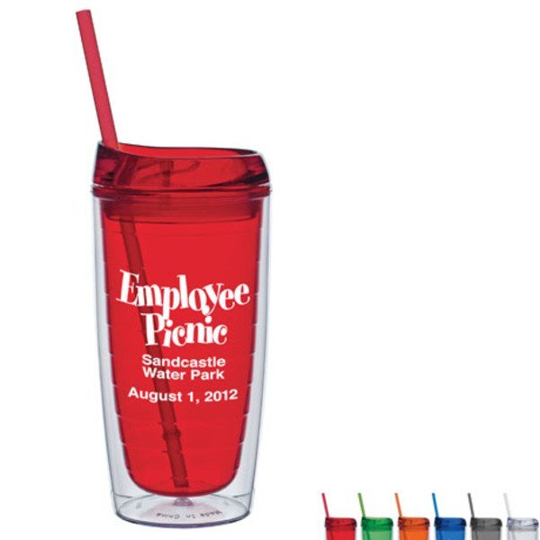 Cool Cup w/ Lid & Straw, 15oz.
