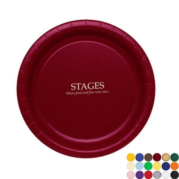 Round Paper Plate, 9"