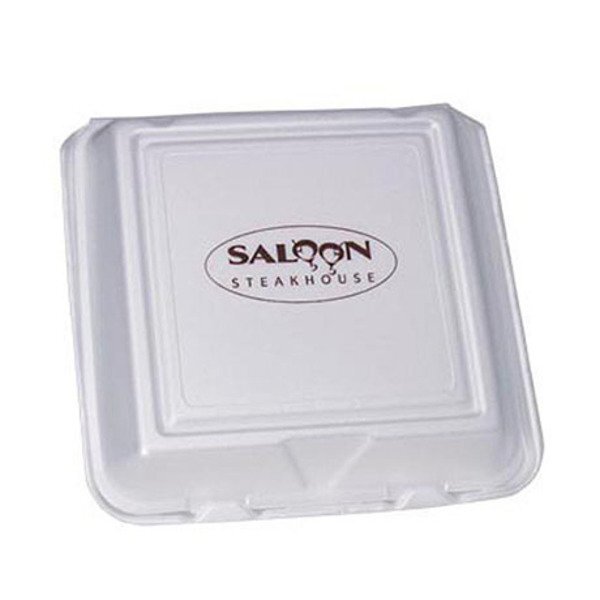 Divided Foam Hinged Take Out Container