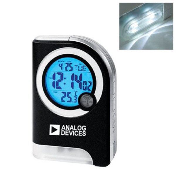 Atomic Travel Alarm Clock w/ Torch Light