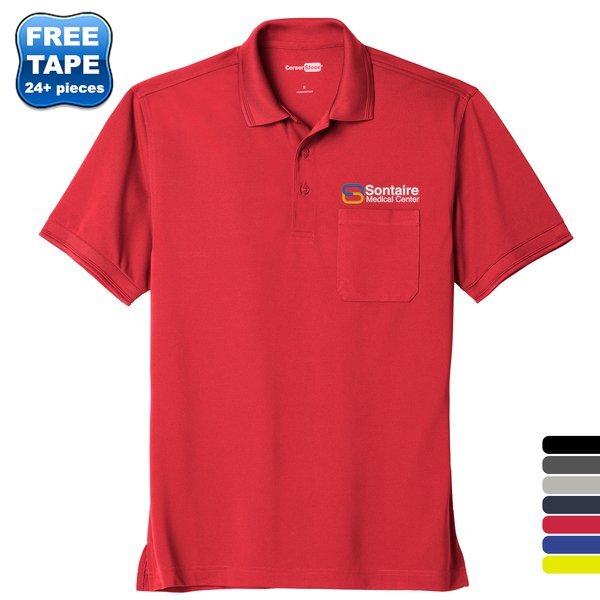 CornerStone® Industrial Pocket Pique Men's Polo