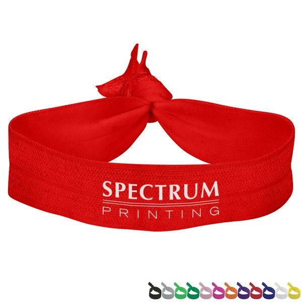 Foldover Elastic Polyester Hair Tie, 3/4"
