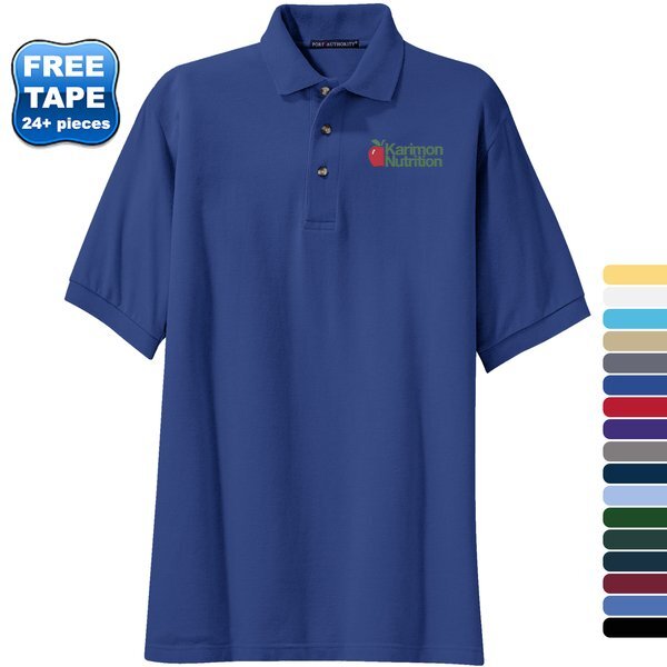 Port Authority® Cotton Pique Knit Men's Polo