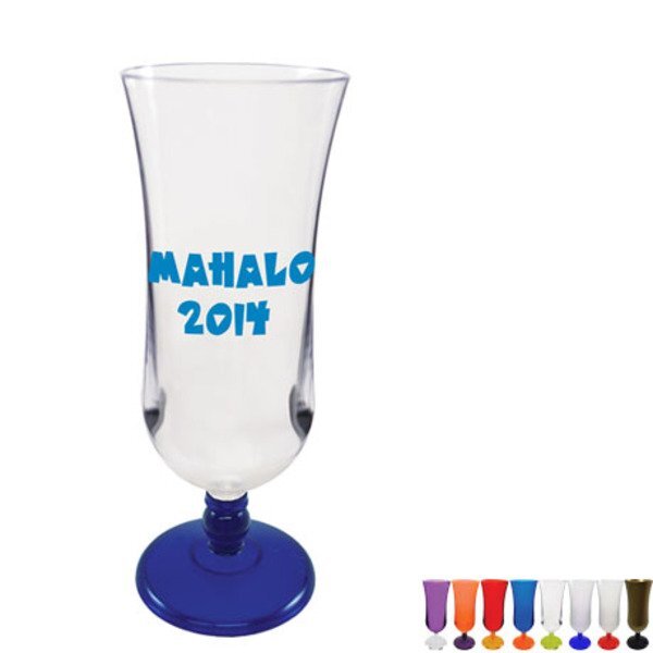 Plastic Hurricane Glass, 15oz.
