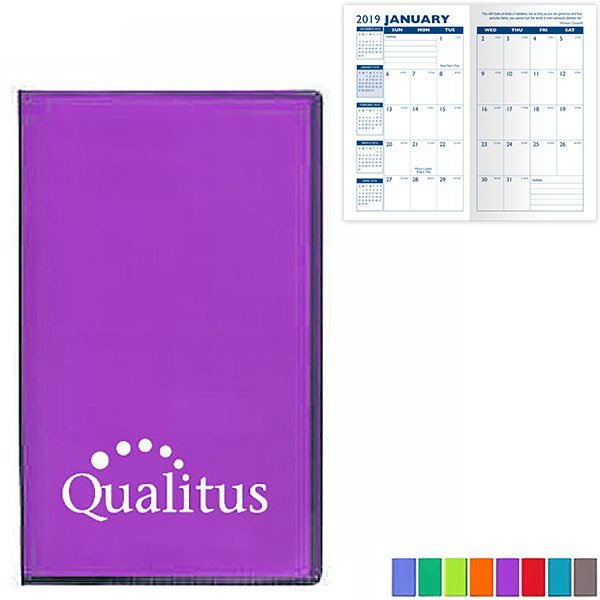 Translucent Vinyl Monthly Pocket Planner