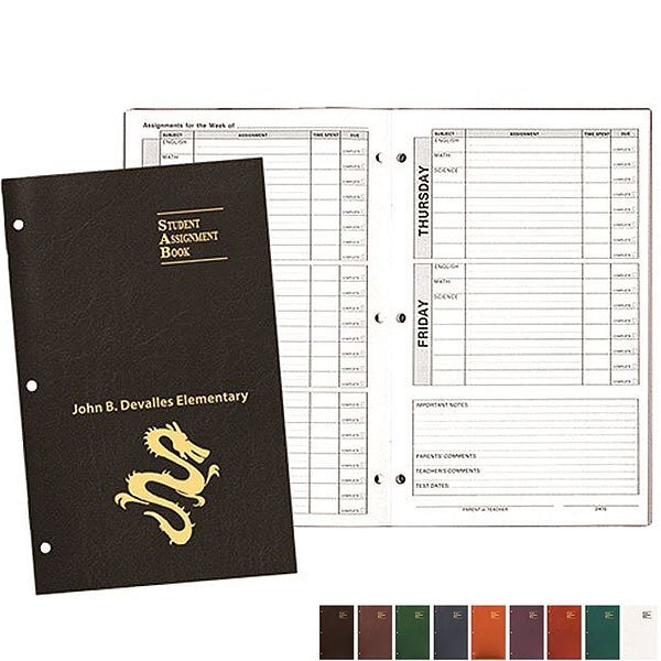 Academic Weekly Assignment Book, 7" x 11"