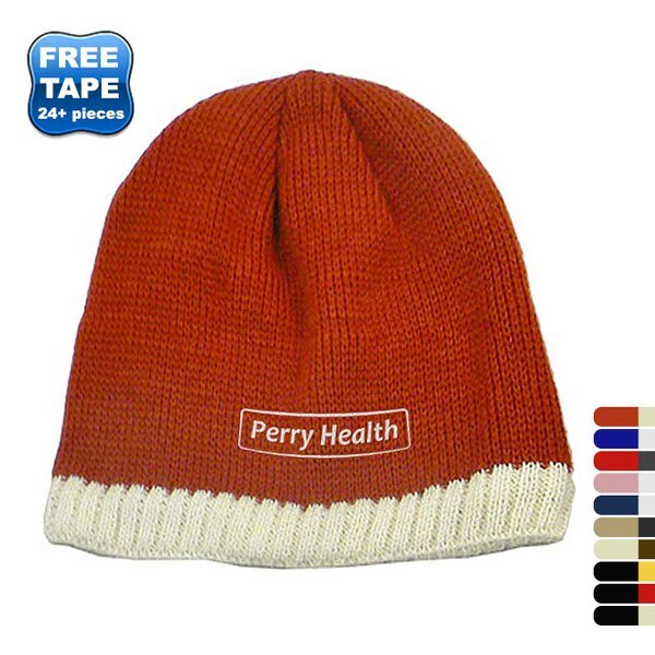 Knit Beanie With Fleece Ear Lining