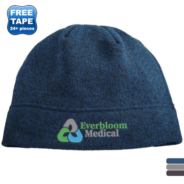 Port Authority® Heathered Sweater Fleece Knit Beanie
