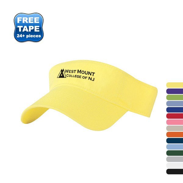 Washed Cotton Twill Visor