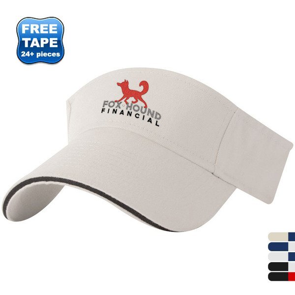 Brushed Cotton Twill Sandwich Visor