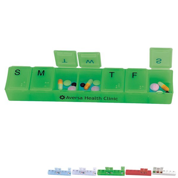 Jumbo Weekly Strip Pillbox, 8"